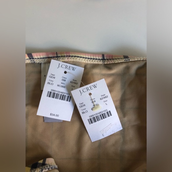 NWT! J.Crew Bikini Top + Bottom Swimsuit Set Size: L - Picture 4 of 9